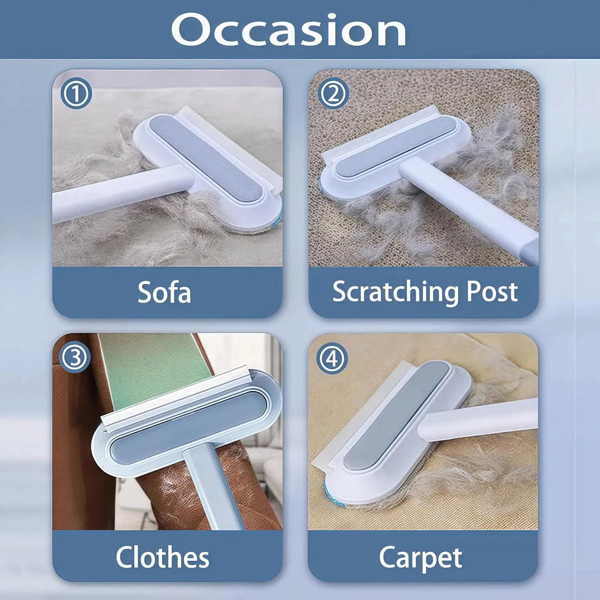 Reusable Pet Hair Remover Tool For Furniture Carpet And Car