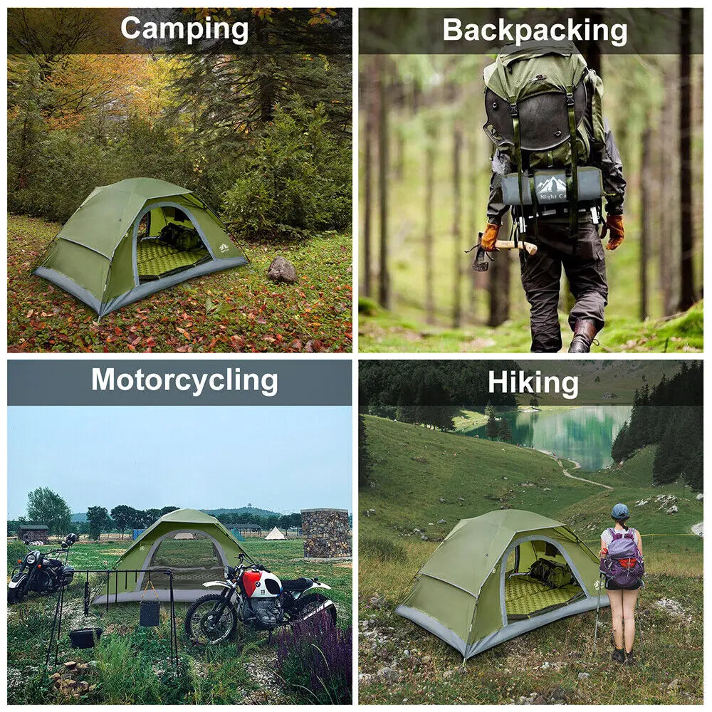 Night Cat Double Layer Waterproof Backpacking Camping Tent