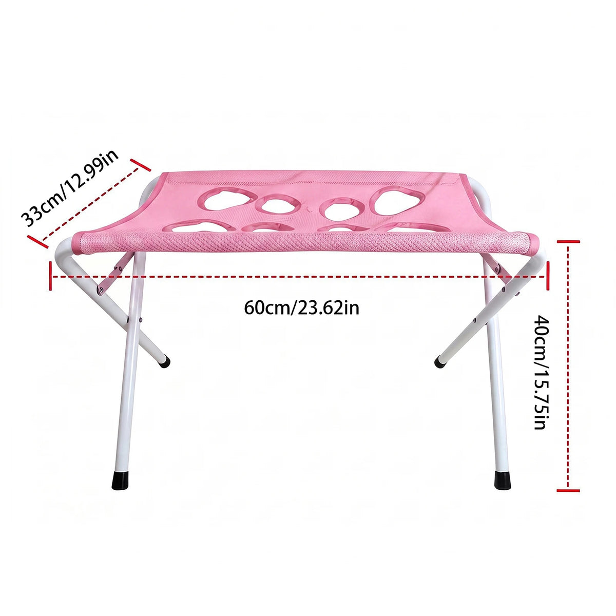 Pet Bathing Hammock with Eight Holes Foldable Pet Grooming Table Pet Washing Station for Picking Ears Nail Clipping Home
