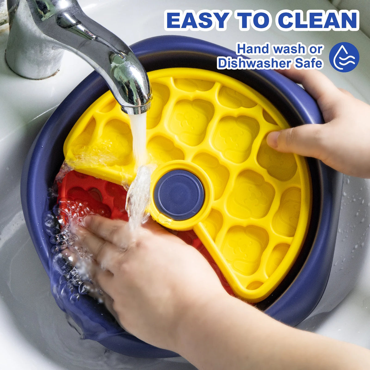 Interactive Three Layer Dog Puzzle Slow Feeder Bowl Anti Choking