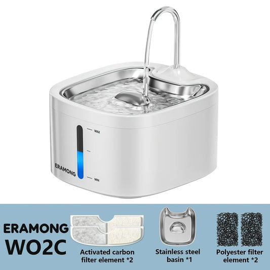 Automatic Stainless Steel Pet Water Drinking Fountain Dispenser