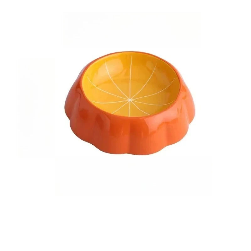 Fruit Shape Glass Slow Feeder Bowl for Cats and Dogs