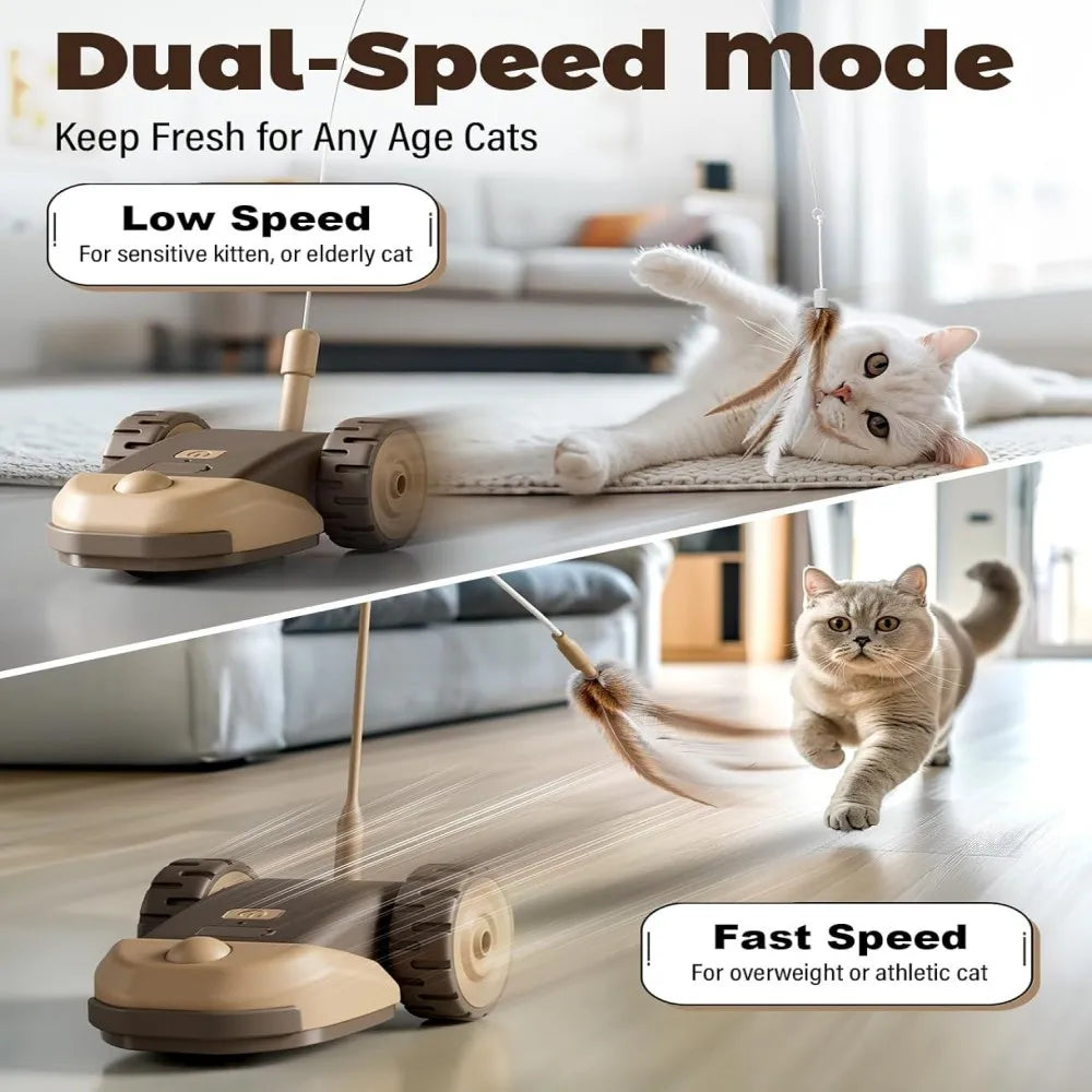 Automatic Moving Touch Wake Up Cat Toy With Interactive Modes