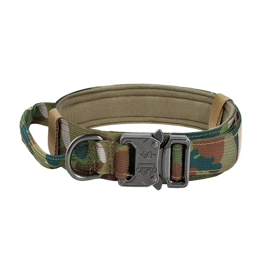 Tactical Nylon Dog Collar And Leash Set With Quick Release