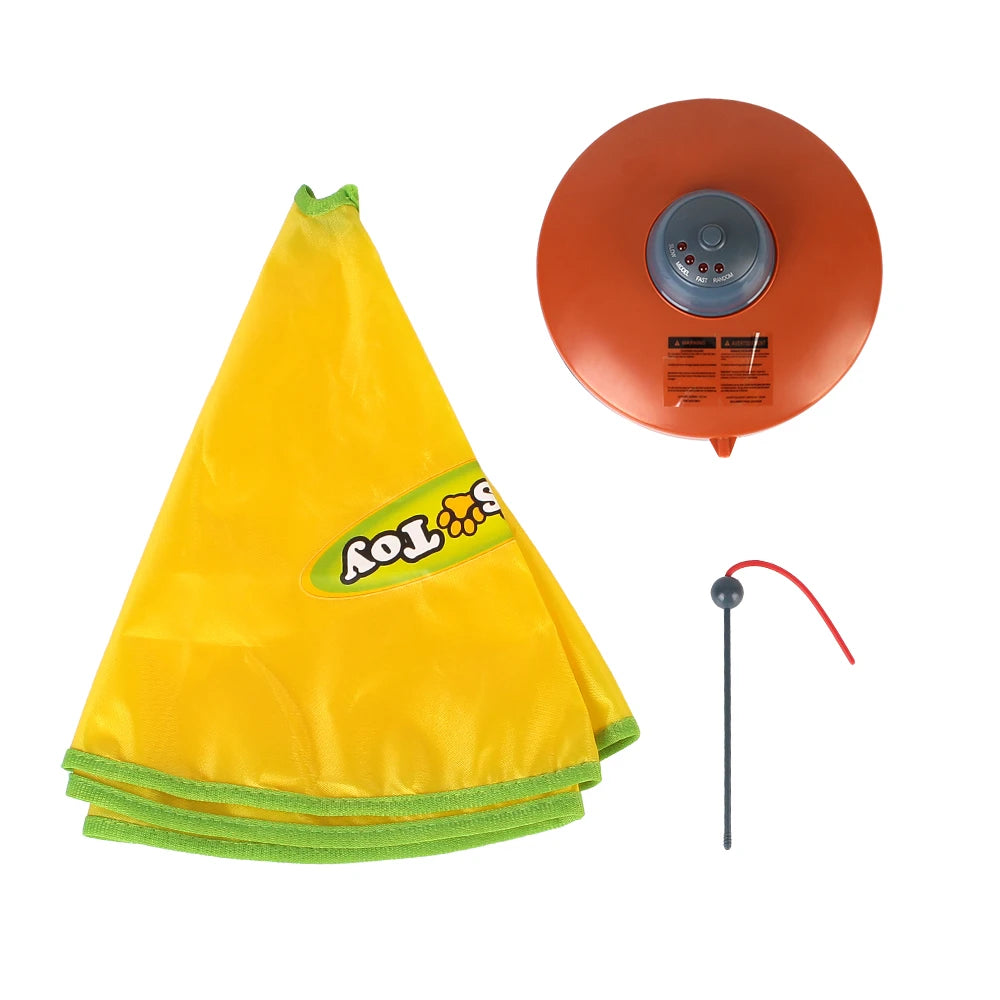Interactive Moving Mouse And Feather Cat Toy With Four Speeds
