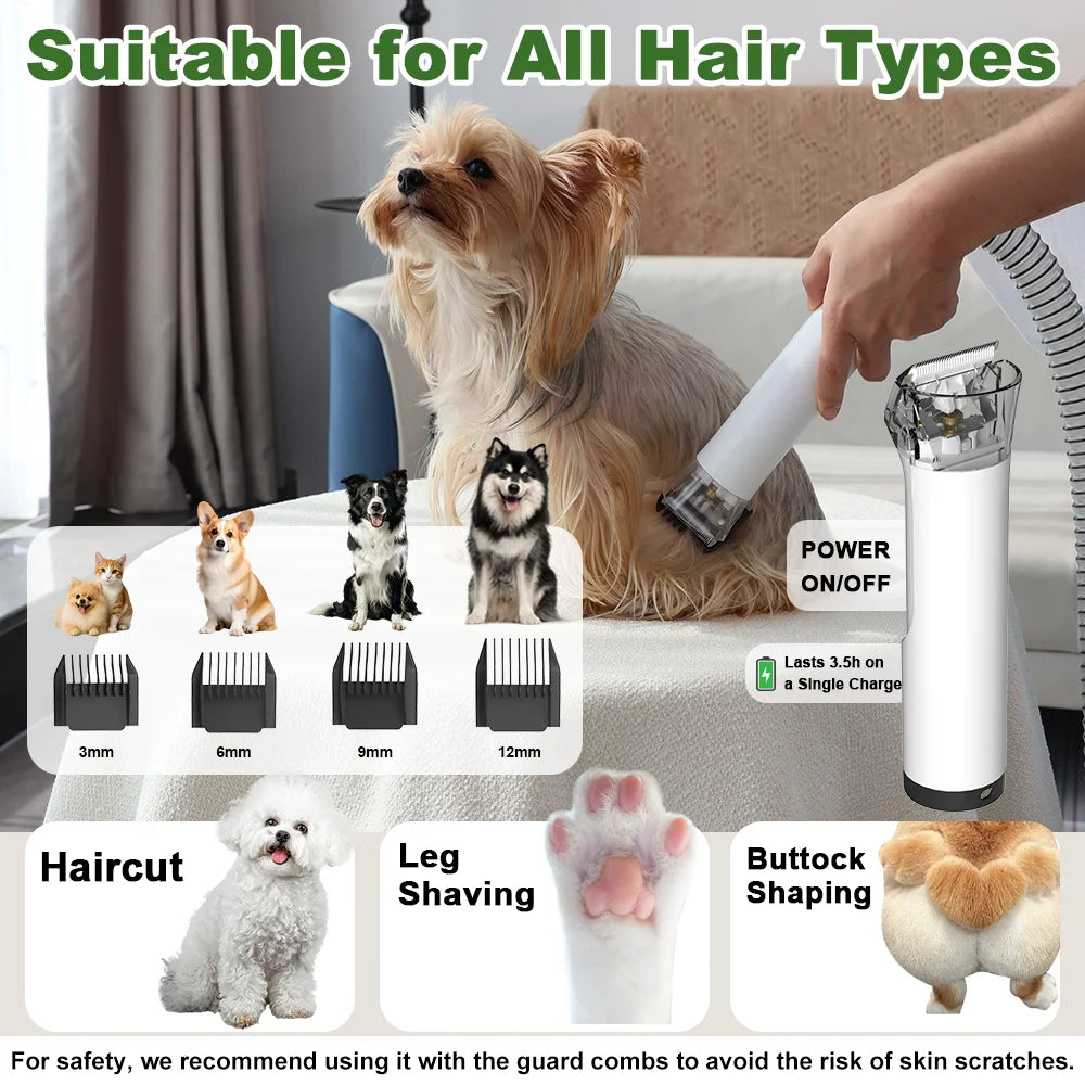 Professional Cat And Dog Grooming Vacuum With Blow And Suction
