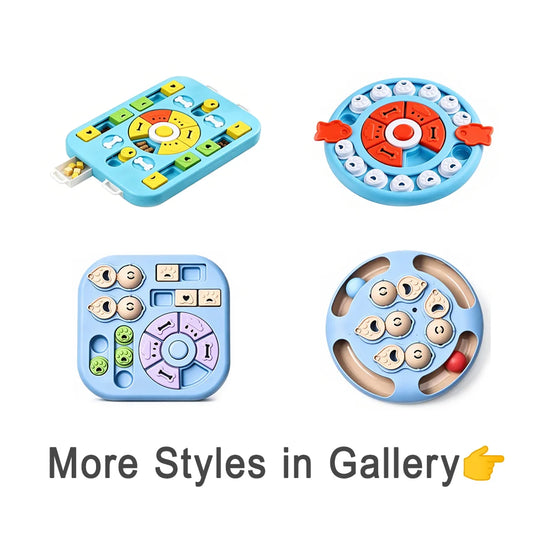 Interactive Pet Puzzle Feeder Toy For Dogs And Cats