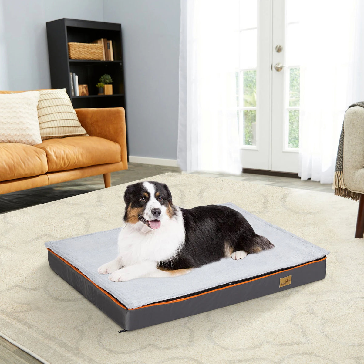 BINGOPAW Orthopedic Padded Dog Bed With Washable Cover Foam Cushion