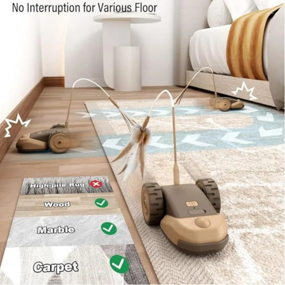 Automatic Moving Touch Wake Up Cat Toy With Interactive Modes