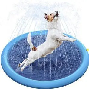 Foldable Outdoor Dog Splash Sprinkler Pad Water Cooling Mat
