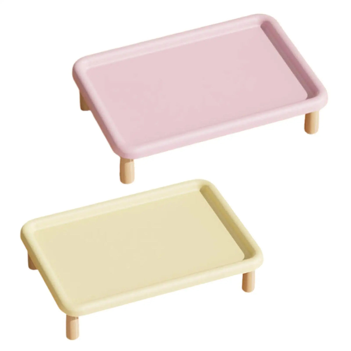 Raised Wooden Cat Food Bowl Stand For Cats And Dogs