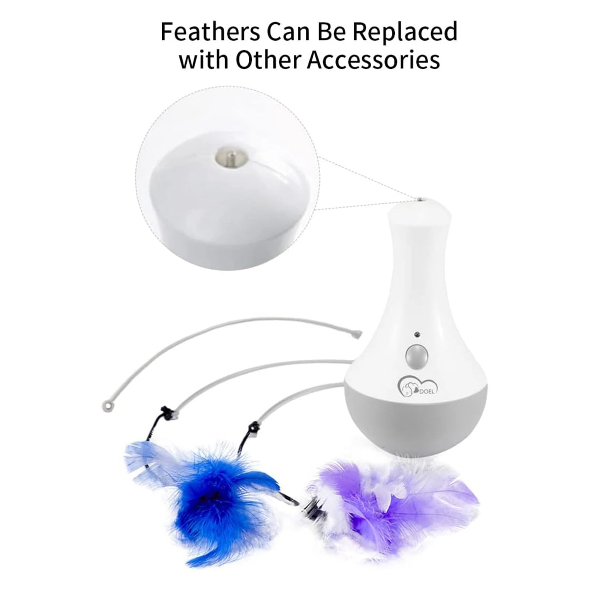 Doel Automatic Interactive Cat Feather Toy For indoor Play
